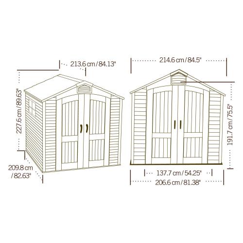 domek ogrodowy LIFETIME 60014 / 60190 FOX