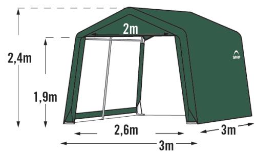 plachtový prístrešok 3,0 x 3,0 m - 70335EU