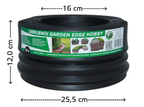 zahradní obrubník GARDEN EDGE HOBBY 10 m černý