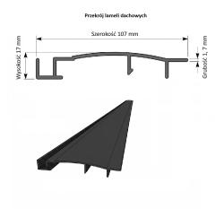 aluminiowa pergola bioklimatyczna LANITPLAST STANDARD 4x3 m
