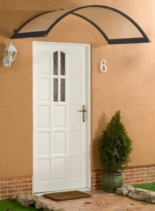 aluminiowy daszek nad drzwi LANITPLAST ONYX 160/90 antracit