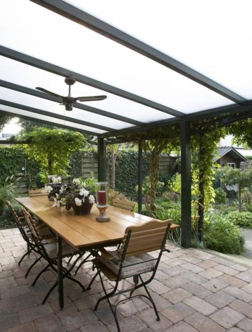 hliníková pergola SKYLUX CLIMALUX 7,0 x 4,0 m antracit + čirý PC