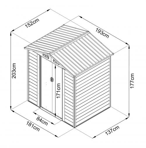 záhradný domček MAXTORE WOOD 65