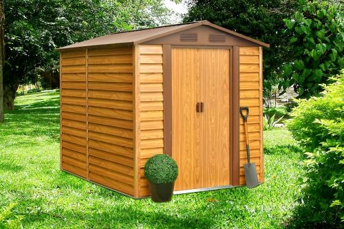 domek ogrodowy narzędziowy LANITPLAST MAXTORE WOOD 86