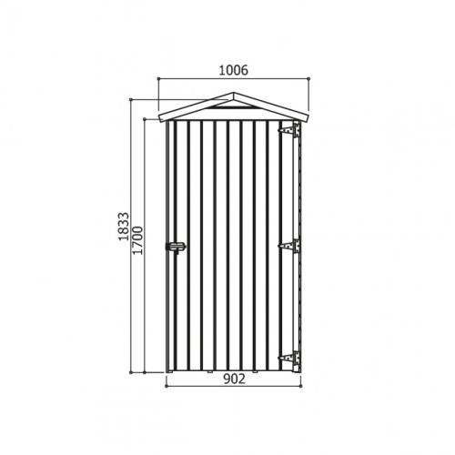 drevený domček SOLID ANITA 1 - 90 x 96 cm (S879-1)