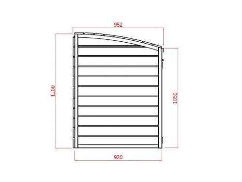 záhradný úložný box LANITPLAST S752