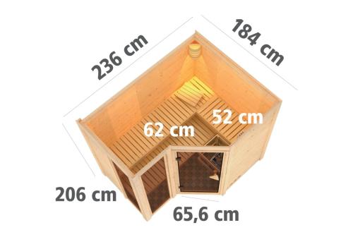 sauna fińska KARIBU AMARA (71285)