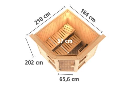 finská sauna KARIBU AMELIA 1 (66747) 