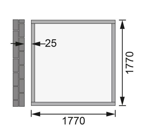 dřevěný domek KARIBU WANDLITZ 2 (73072) terragrau