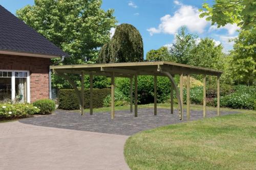 dvojitý carport KARIBU ECO 2C 62045