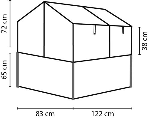 vyvýšený záhon s pareniskom VITAVIA GAIA JUMBO PC 4 mm strieborný