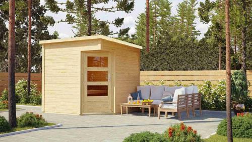 sauna fińska KARIBU PELLE (40175) natur