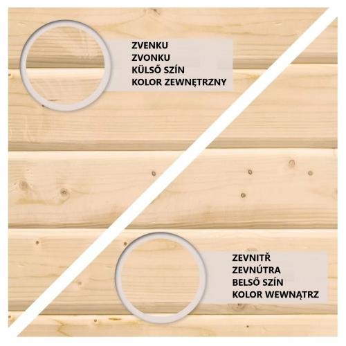 sauna fińska KARIBU PELLE (40175) natur