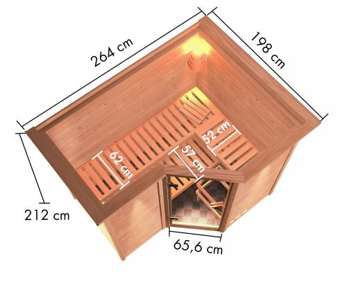sauna fińska KARIBU SAHIB 2 (75877)
