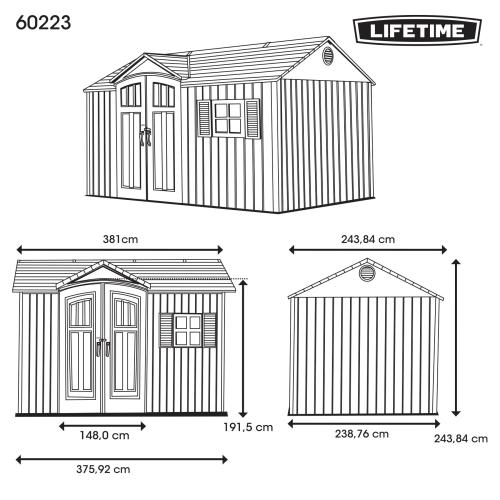 domek plastikowy LIFETIME 60223 SOL