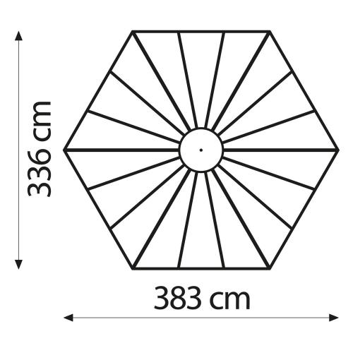 zahradní pavilon VITAVIA HERA 9000 bílý