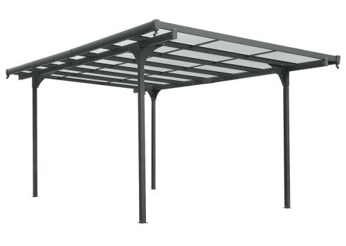 hliníková pergola LANITPLAST ALU 53 antracit + čirý PC