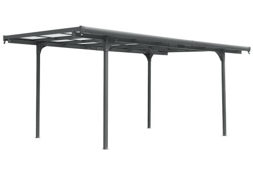 hliníková pergola LANITPLAST ALU 53 antracit + čirý PC