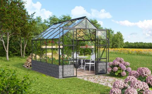 szklarnia VITAVIA CASSANDRA 8300 szkło 3 mm czarna