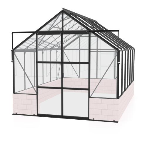 szklarnia VITAVIA CASSANDRA 9900 szkło 3 mm czarna