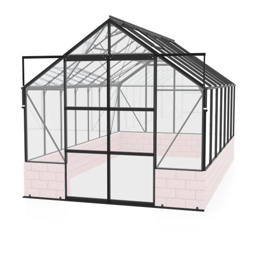 szklarnia VITAVIA CASSANDRA 11500 szkło 3 mm czarna