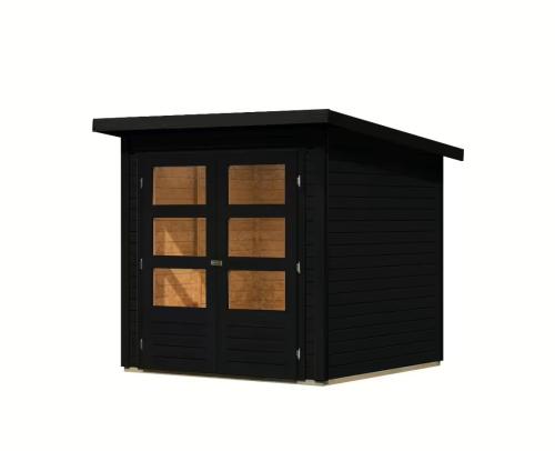 dřevěný domek KARIBU STOCKACH 2 (10252) černý