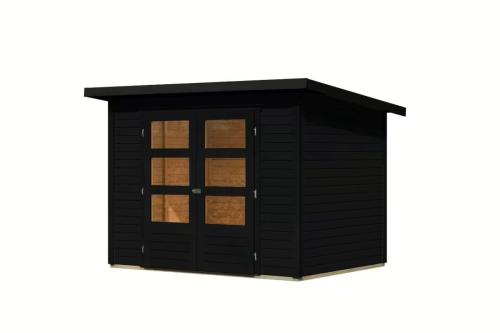 dřevěný domek KARIBU STOCKACH 3 (10254) černý