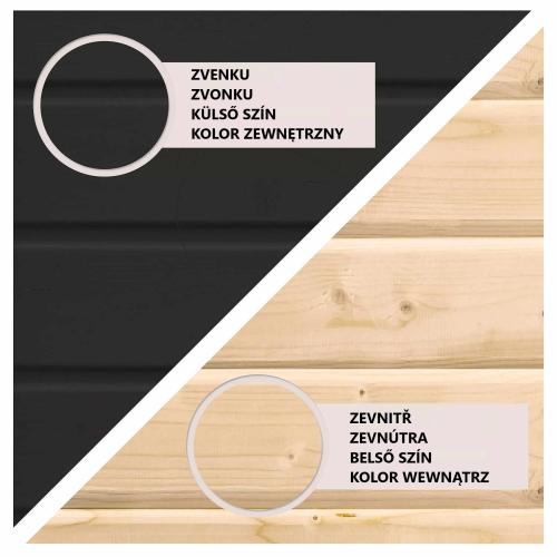 dřevěný domek KARIBU STOCKACH 3 (10254) černý