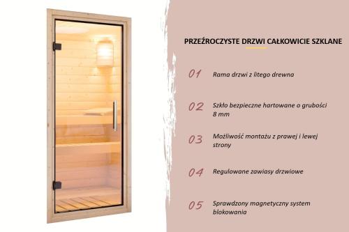 sauna fińska KARIBU ARCADIA (34254) natur