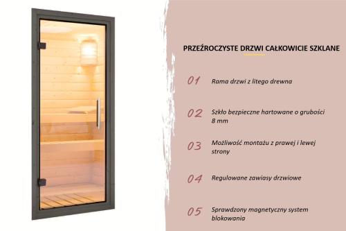 sauna fińska KARIBU ARCADIA (34255) czarna