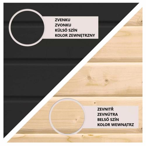 sauna fińska KARIBU ARCADIA (34255) czarna