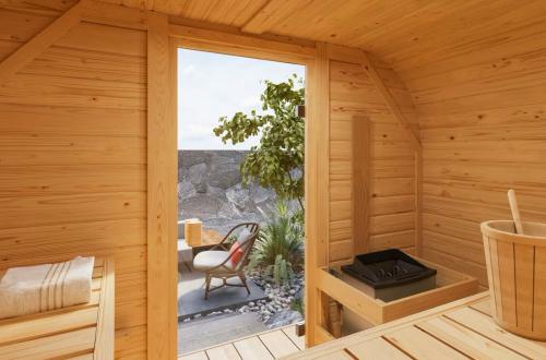 sauna fińska KARIBU QUADRO 1 PLUS (35445) natur