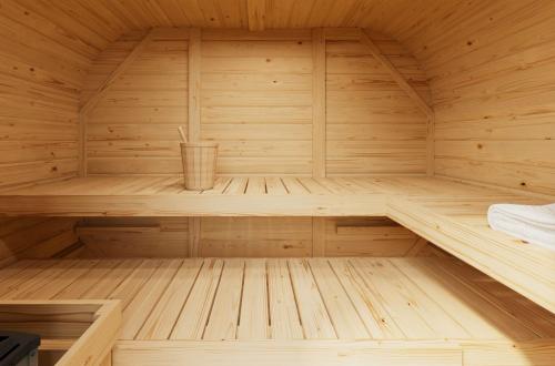 sauna fińska KARIBU QUADRO 1 PLUS (35445) natur
