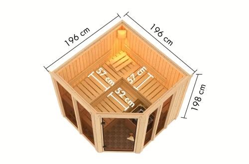sauna fińska KARIBU AIRI (34283)