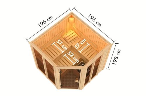 sauna fińska KARIBU AIRI (34301)
