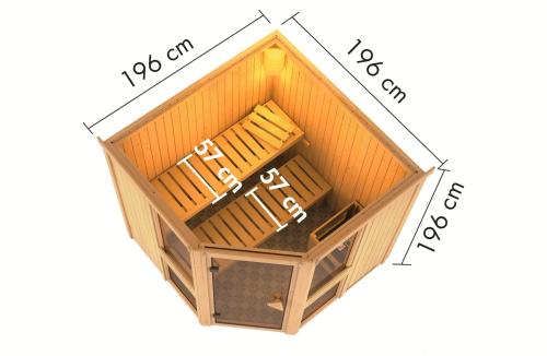 sauna fińska KARIBU AMELIA 2 (34320)