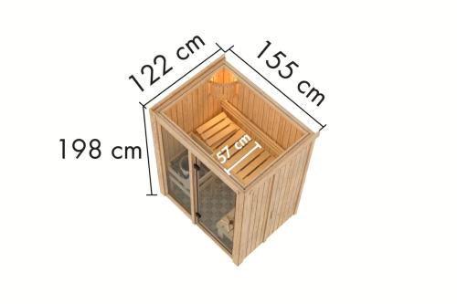 sauna fińska KARIBU AVARI 1 (93001)