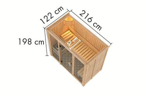 sauna fińska KARIBU AVARI 2 (93005)