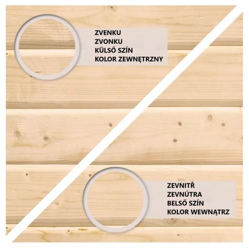 finská sauna KARIBU ARES 2 (34043) natur / šedá