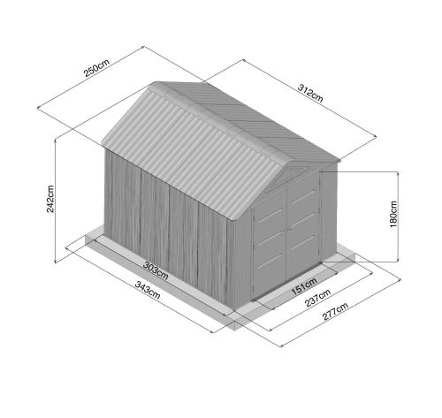 domek plastikowy LANITPLAST MONTANA 810