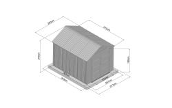 domek plastikowy LANITPLAST MONTANA 810