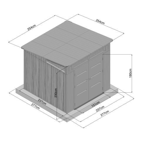 domek plastikowy LANITPLAST NEVADA 88