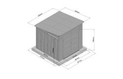 domek plastikowy LANITPLAST NEVADA 88