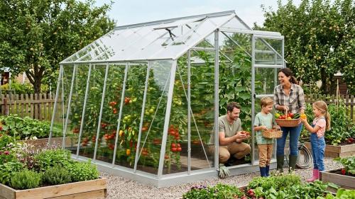 szklarnia LANITPLAST LIMES Viva V7/3 2,47x3 m szkło 3 mm