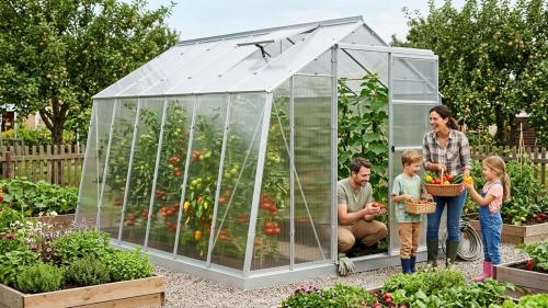 szklarnia LANITPLAST LIMES Viva V7/6  2,47x5,95 m PC 6 mm