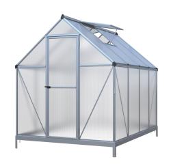 skleník LANITPLAST SARANA 6x8 PC 4 mm stříbrný - V212