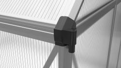 skleník LANITPLAST SARANA 6x8 PC 4 mm stříbrný - V212