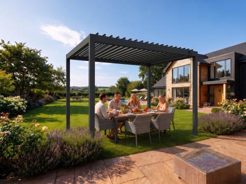 pergola bioklimatyczna LANITPLAST ALUGARDEN 3x3 m