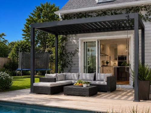 pergola bioklimatyczna LANITPLAST ALUGARDEN 3x3 m