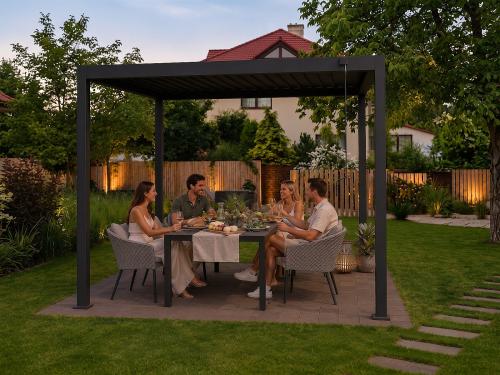 pergola bioklimatyczna LANITPLAST ALUGARDEN 3x3 m